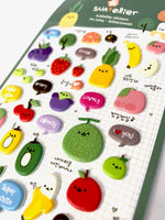 Bittersweet Fruit Puffy Stickers