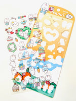 Nekoni Bunny Dream Flat Stickers