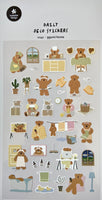 Bear Home Life Flat Stickers