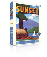 Sunset Cabin Collage (1000 Piece) Puzzle