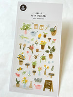Flower Café Flat Stickers