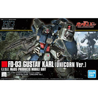 HGUC FD-03 Gustav Karl [Unicorn Ver.] (1/144 Scale) Plastic Gundam Model Kit