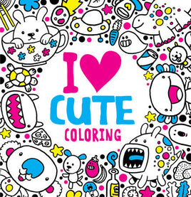 I Heart Cute Coloring Coloring Book
