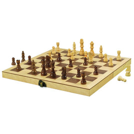 12" Wood Chess Set