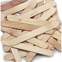 Jumbo Wood Craft Sticks 6" - 100