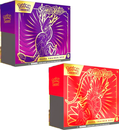 Pokemon TCG Scarlet & Violet Elite Trainer Box| Eugene Toy & Hobby Pokemon TCG Scarlet & Violet Elite Trainer Box| Eugene Toy & Hobby