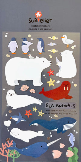 Sea Animal Flat Stickers