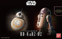 Star Wars: The Force Awakens BB-8 & R2-D2 (1/12 Scale) Plastic Sci-Fi Model Kit