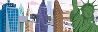 Travels Thru New York City (500 Piece) Panoramic Puzzle