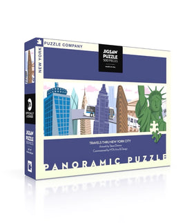 Travels Thru New York City (500 Piece) Panoramic Puzzle