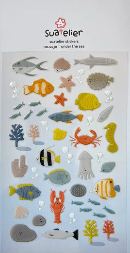 Under the Sea Gel Stickers