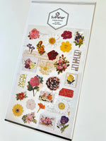 Vintage Flower Flat Stickers