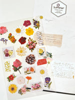Vintage Flower Flat Stickers