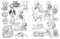 A Million Dogs Coloring Book
