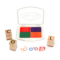 Wooden Alphabet Stamp Set