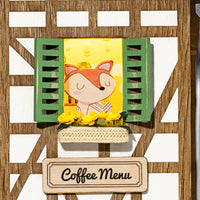 DIY Miniature Wall Hanging Kit - Lazy Coffee House