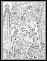 Dark Art Gothica: A Horror Coloring Book