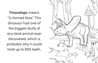 Dinosaur Book for Kids: Coloring Fun with Awesome Facts