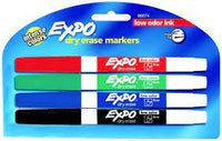 Expo Low Oder Dry Erase Tropical Color Set 4