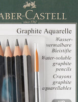 Faber-Castell Graphite Aquarelle: Water-Soluble Pencils - Set of 5