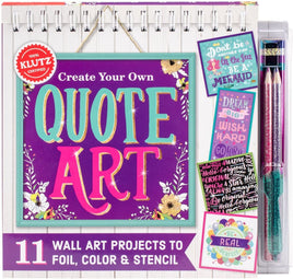 Klutz Create Your Own Quote Art Book Kit