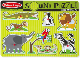 Wooden Sound Puzzle: See & Hear Zoo Animals