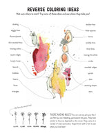 The Reverse Coloring Book: The Book Has the Colors, You Draw the Lines!