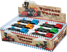 Vintage Trains - Pull Back Assorted