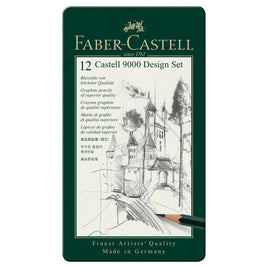 Faber Castell 9000 Pencil Sets, 12-Pencil Design Set