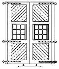 Engine House Doors with Hinges