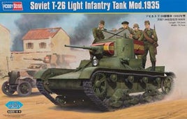 Soviet T-26 Light Tank 1935 Model (1/35 Scale) Plastic Military Kit