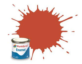#100 Red Brown Matt Enamel Paint 14mL / .45 oz