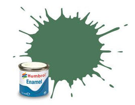 #101 Mid Green Matt Enamel Paint 14mL / .45 oz