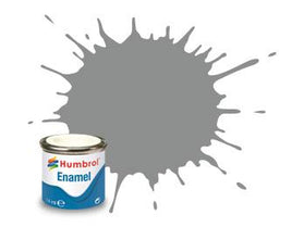 #126 US Medium Grey Satin Enamel Paint 14mL / .45 oz