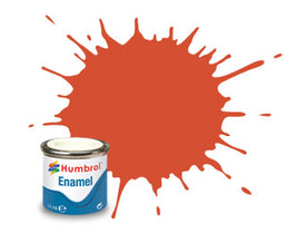 #132 Red Enamel Satin Paint 14mL / .45 oz