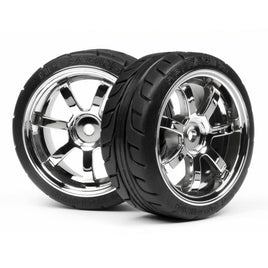 Mounted T-Grip Tire 26mm Rays 57S-PRO Wheels Chrome
