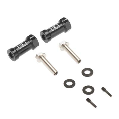 20mm Wheel Hub Extensions with 12mm Hex for Axial SCX & Wraith Crawler ...