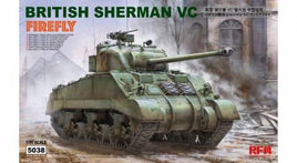 British Sherman VC Firefly with Workable Track Links (1/35 Scale) Plastic Military Kit