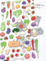 Nekoni Vegetable Puffy Stickers