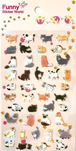 Kitty Puffy Stickers