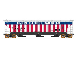 HO Scale - 4750 cu.ft. Rib-Sided 3-Bay Hopper - Union Pacific Bicentennial Car #74444 -