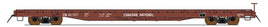 HO Scale - 60' Wood-Deck Flatcar Trailer-Train - Canadian National #101121 -