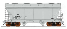 HO Scale - ACF CENTER FLOW 2-BAY COVERED HOPPER - BURLINGTON NORTHERN #419197 - NO LOGO -