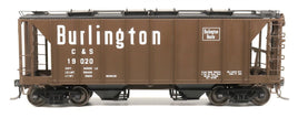HO Scale - 1958 cu.ft. 2-Bay Covered Hopper - Colorado & Southern #19073 -