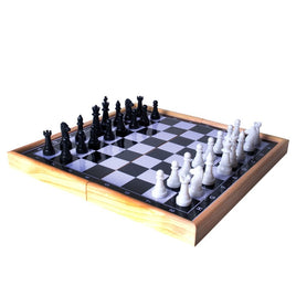 3-IN-1 Magnetic Game Set: Chess, Checkers & Backgammon