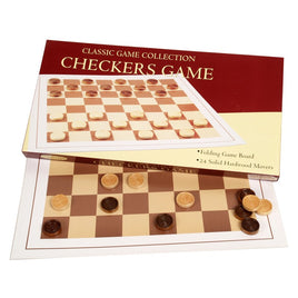 Checker Game With Wood Movers