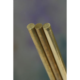 .081 x 12" Solid Brass Rod 370-8168