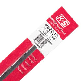 3/16" x .014" x 12" Square Aluminum Tube