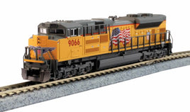 Union Pacific 9066 (Armour Yellow, gray, US Flag) EMD SD70ACe with Nose Headlight - Standard DC