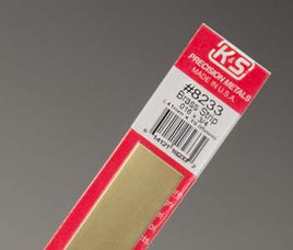 .016 x 3/4" x 12" Brass Strip K+S8233